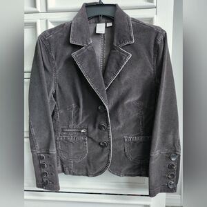 Corduroy Jacket Women's in a Chocolate Brown-Size Large